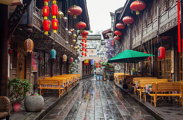 A scenic view of jinli ancient street