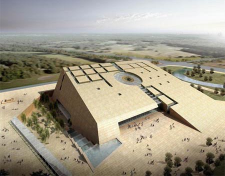 A scenic view of jinsha site