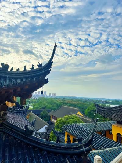 A scenic view of jinshan temple