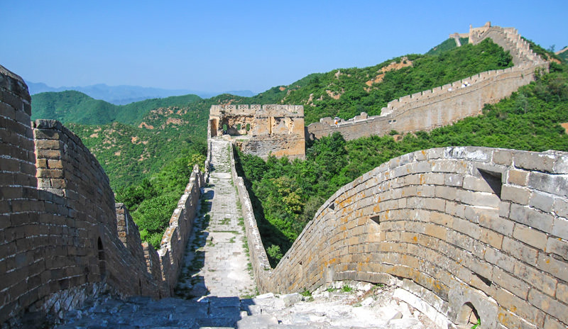 A scenic view of Jinshanling Great Wall