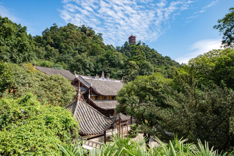 A scenic view of jinyun_mountain