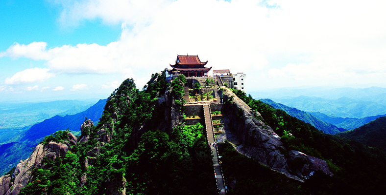 A scenic view of jiuhua mountain