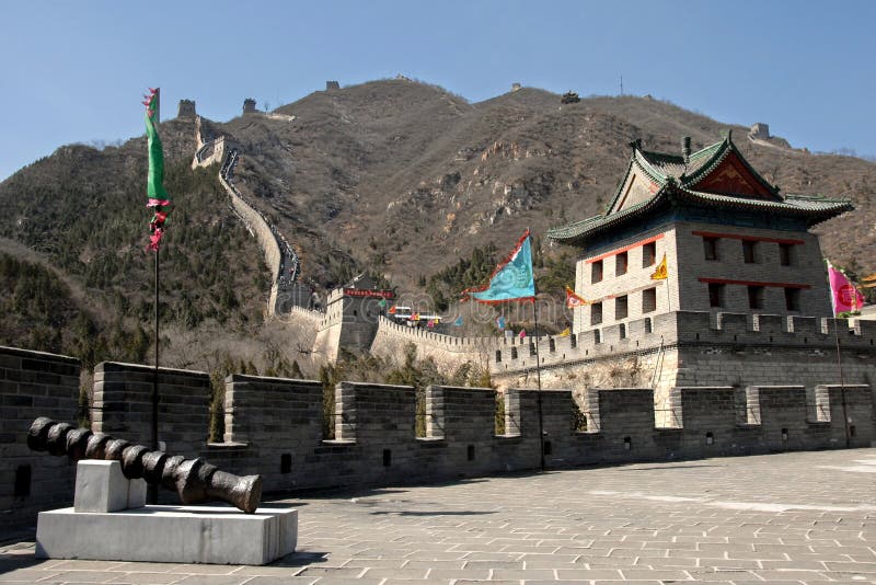 A scenic view of juyongguan_great_wall
