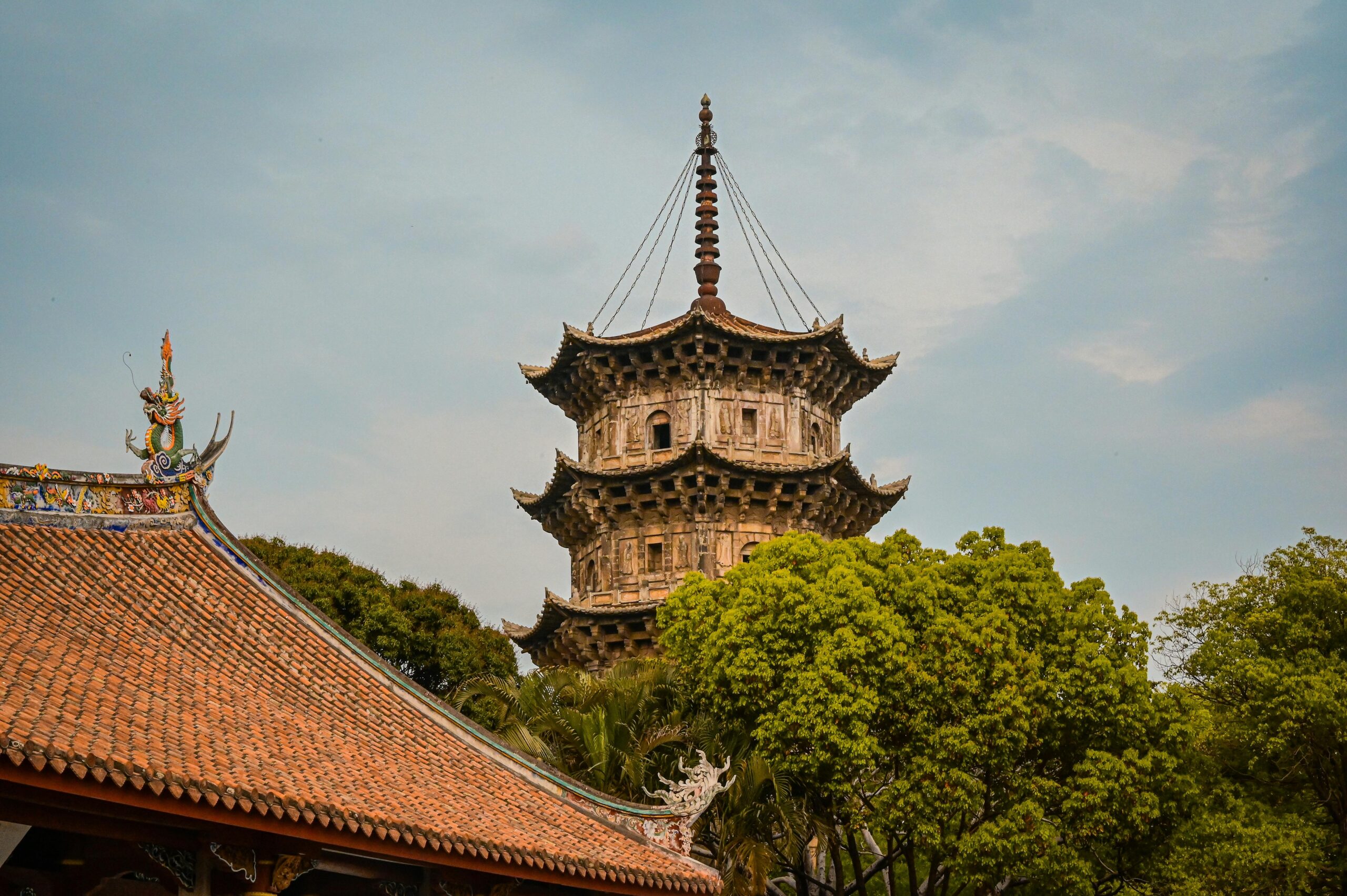 A scenic view of Kaihua Temple