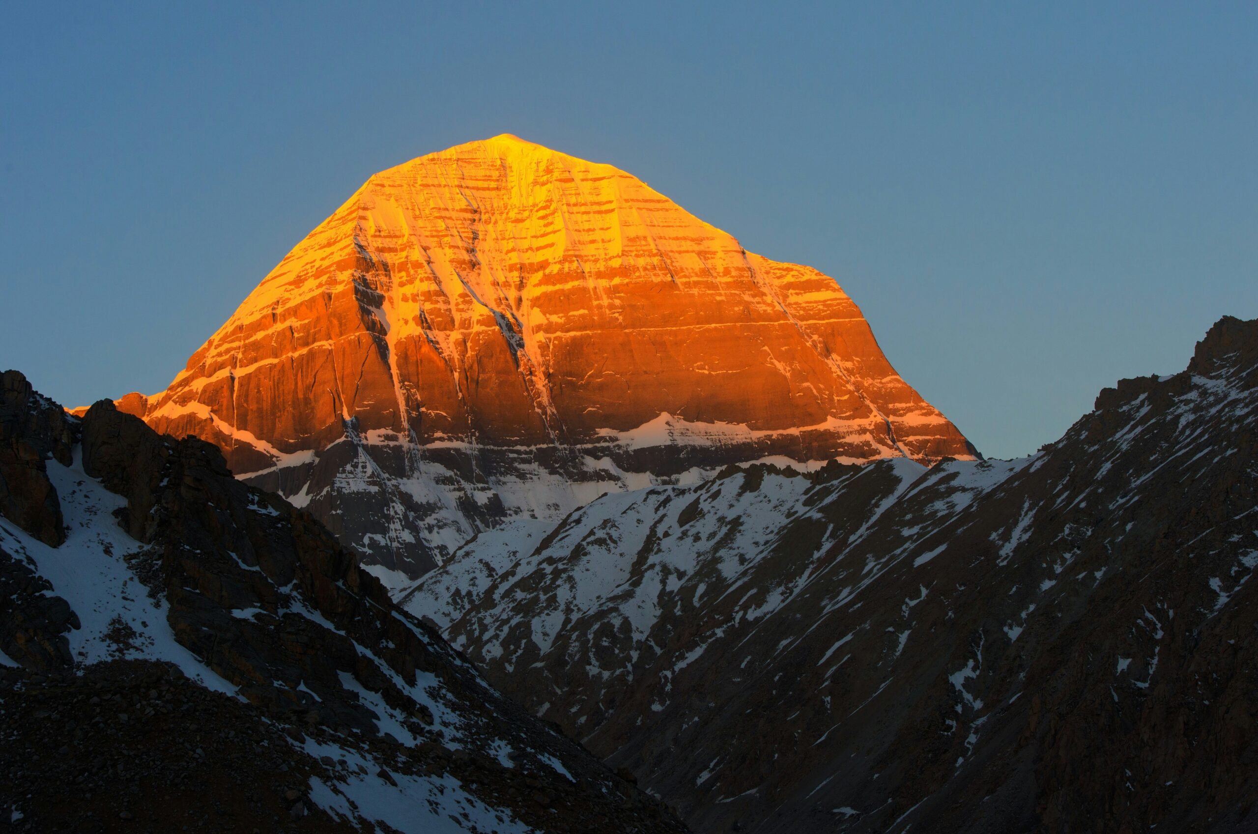 A scenic view of kailash sacred mountain