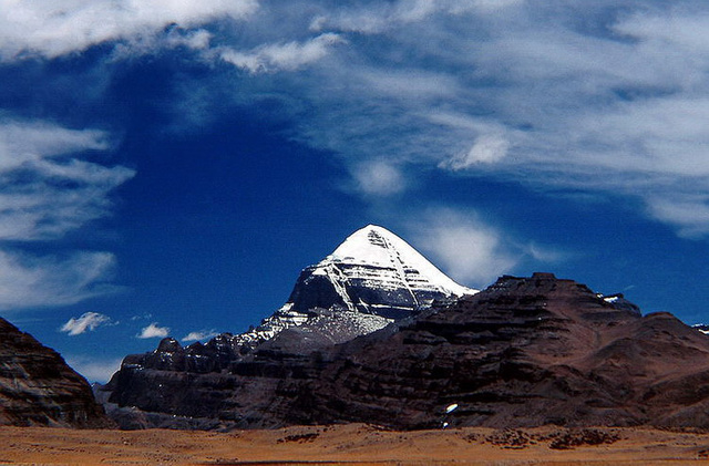 A scenic view of kailash sacred mountain