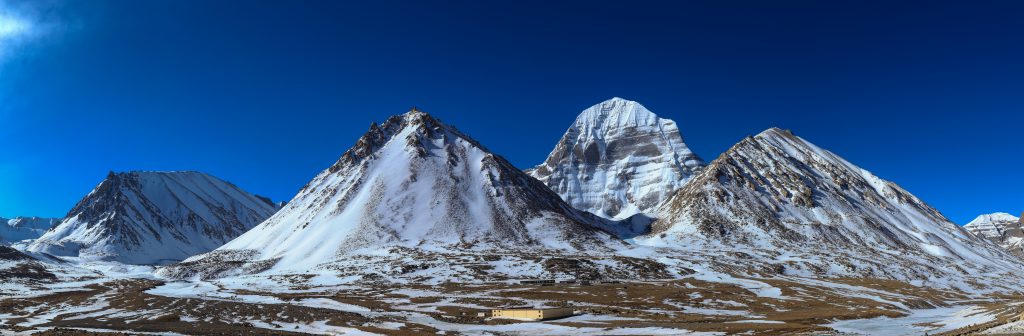 A scenic view of kailash sacred mountain