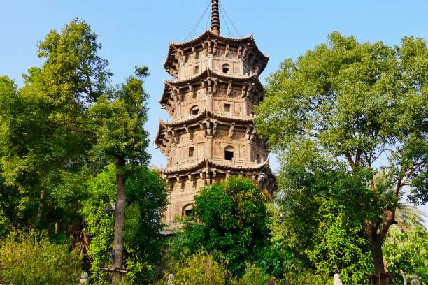 A scenic view of Kaiyuan Temple Pagoda Dingzhou