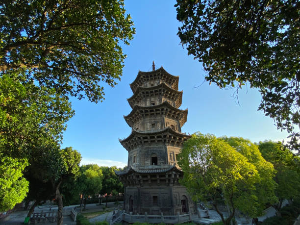A scenic view of Kaiyuan Temple Pagoda Dingzhou