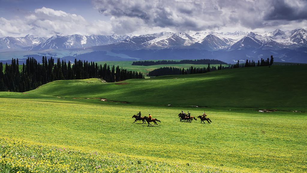 A scenic view of kalajun grassland