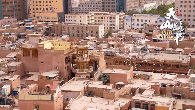 A scenic view of kashgar ancient city