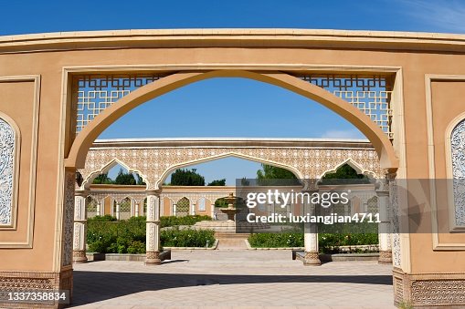 A scenic view of kashgar fragrant concubine garden