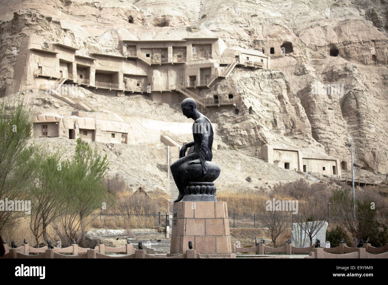A scenic view of kizil grottoes