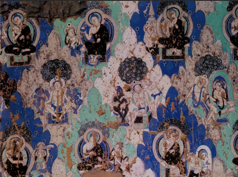 A scenic view of kizil thousand buddha caves