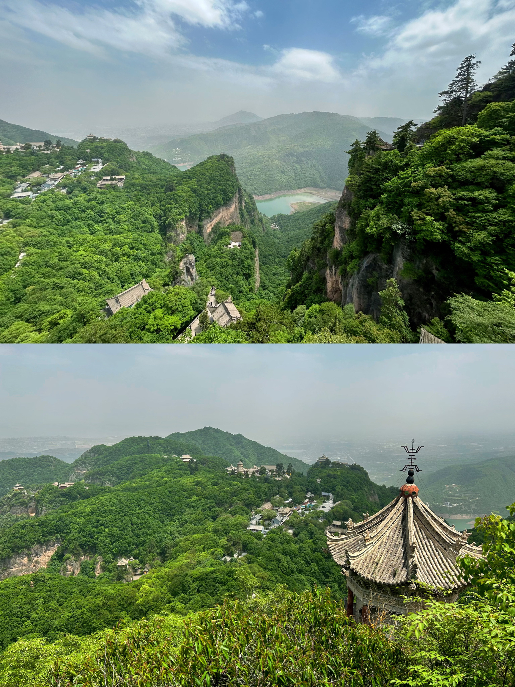 A scenic view of kongtong mountain