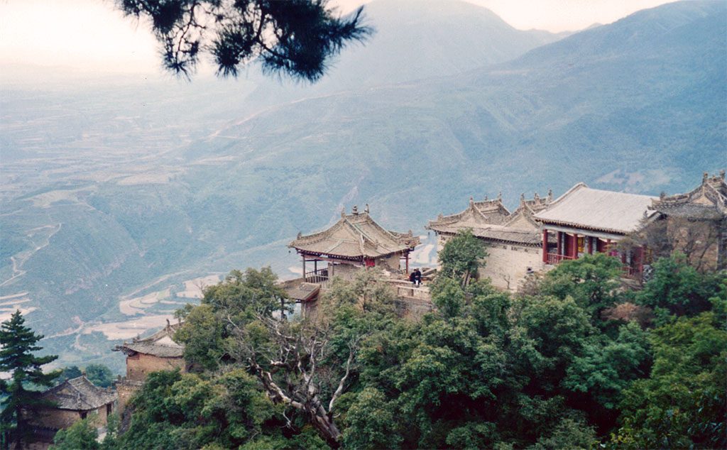 A scenic view of kongtong mountain
