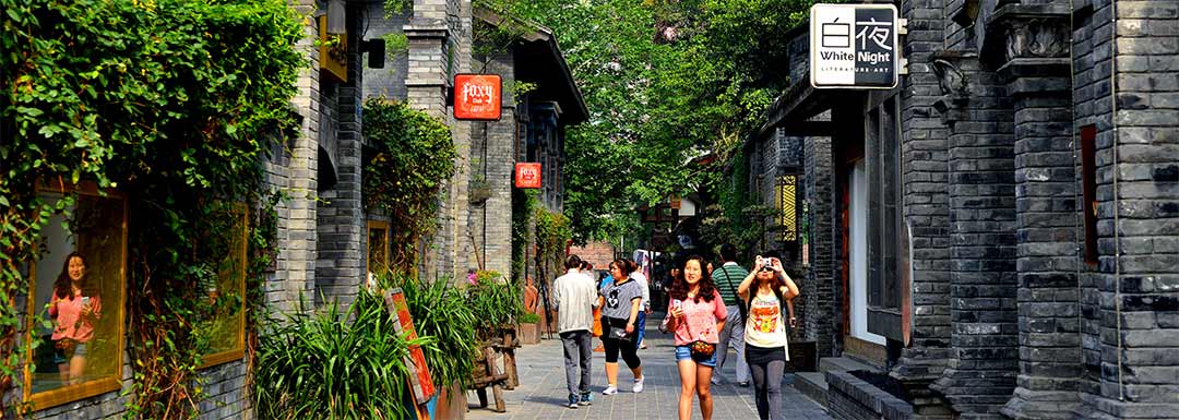 A scenic view of kuanzhai alley