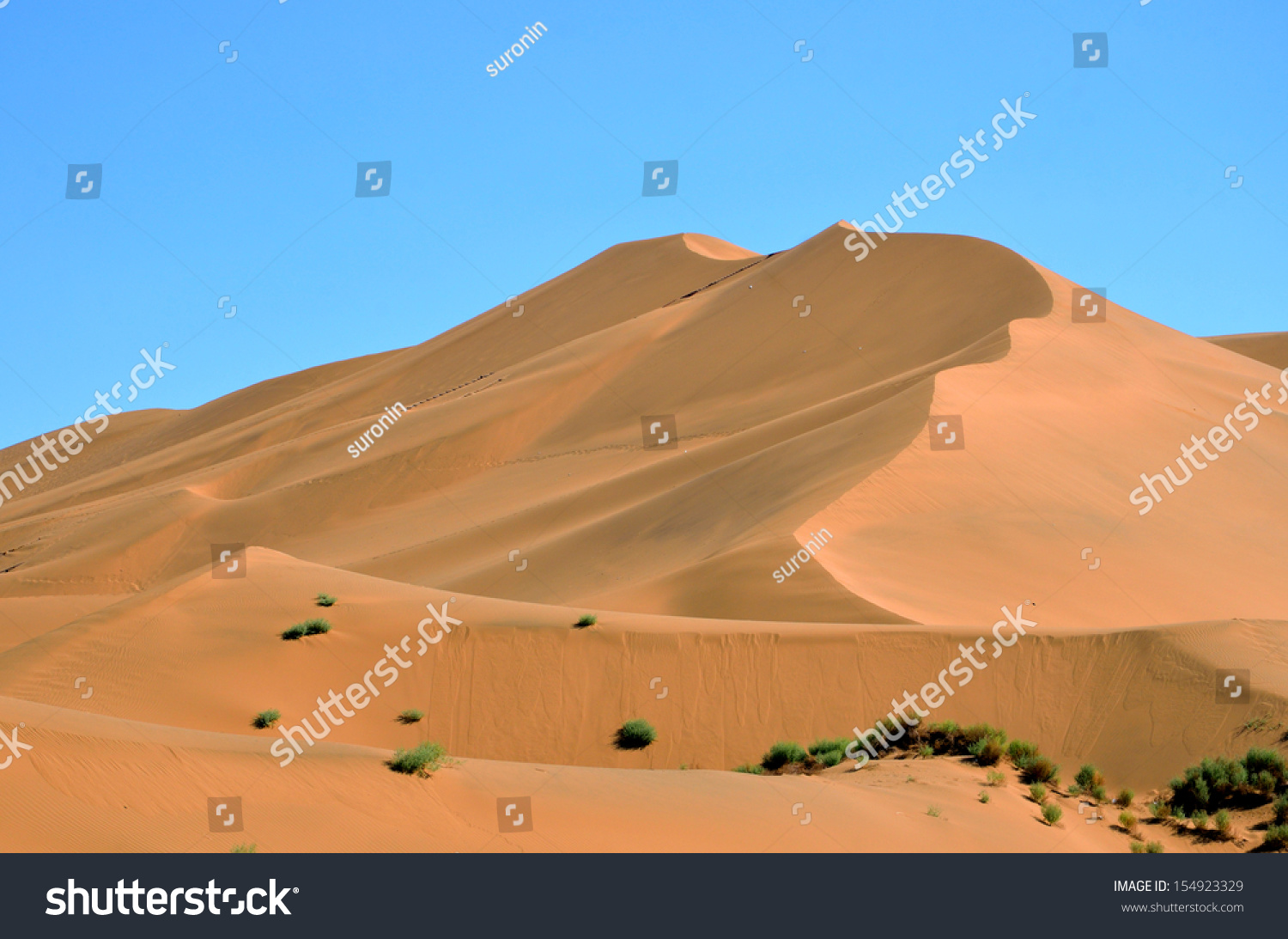 A scenic view of kumtag desert