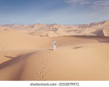 A scenic view of kumtag desert