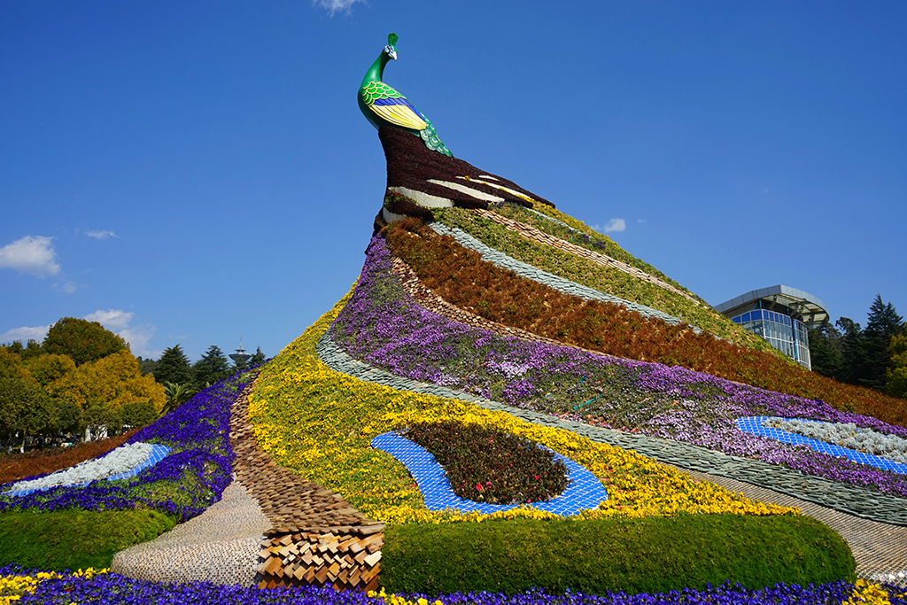 A scenic view of kunming world horti-expo garden