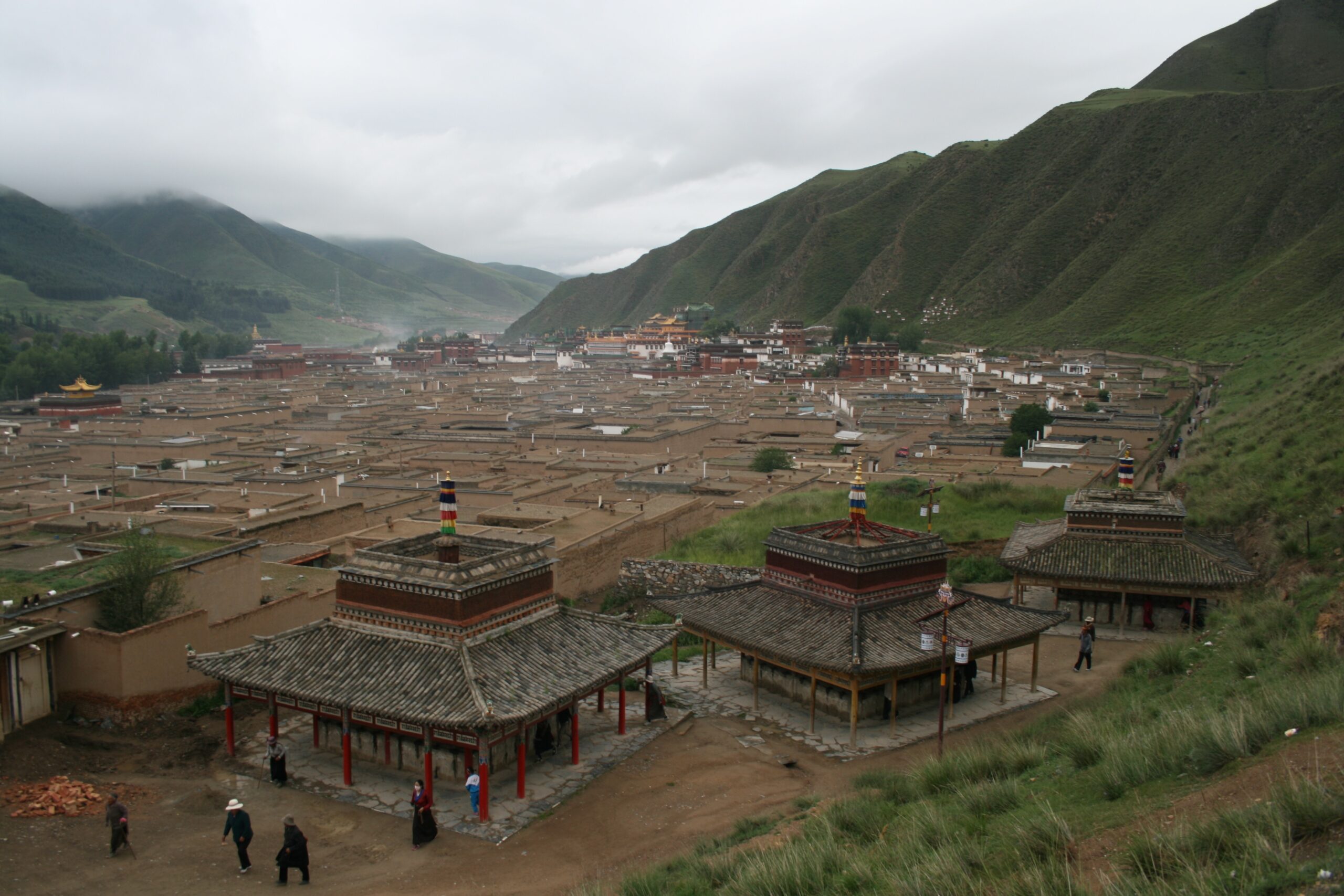 A scenic view of labrang monastery