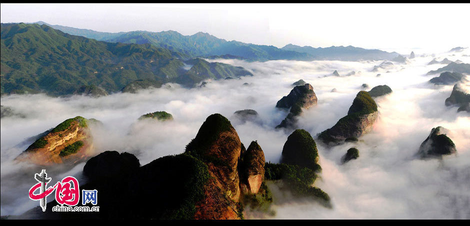A scenic view of Langshan Mountain