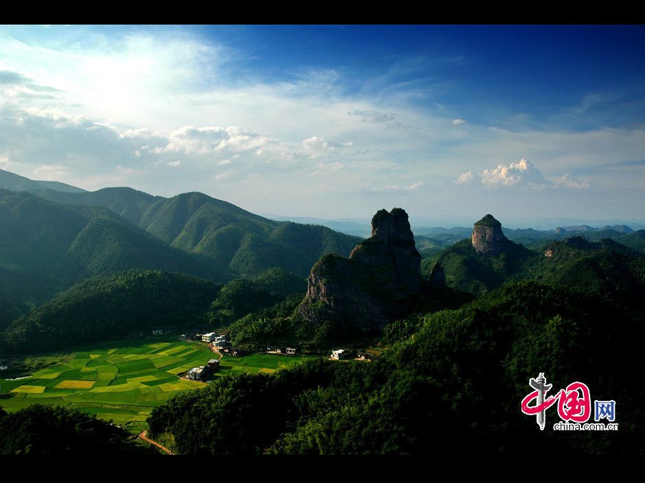 A scenic view of Langshan Mountain