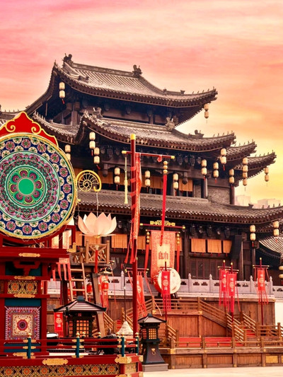 A scenic view of langya temple