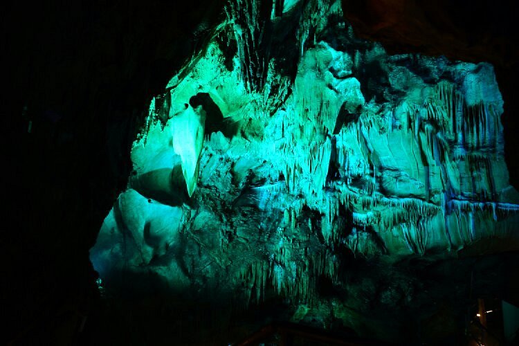 A scenic view of lanxi underground river