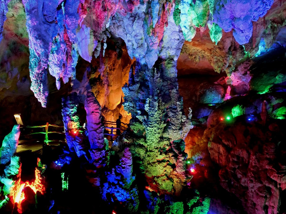 A scenic view of lanxi underground river