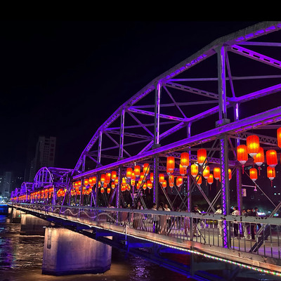 A scenic view of lanzhou zhongshan bridge