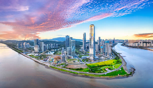 A scenic view of Liaozhai City
