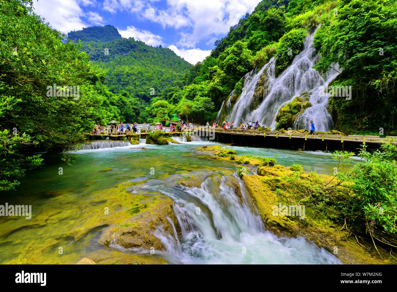 A scenic view of libo xiaoqikong scenic area