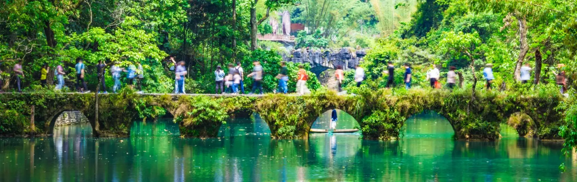 A scenic view of libo xiaoqikong scenic area