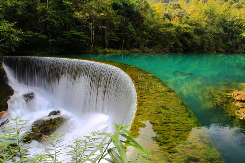 A scenic view of libo xiaoqikong scenic area