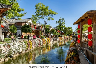 A scenic view of lijiang old town