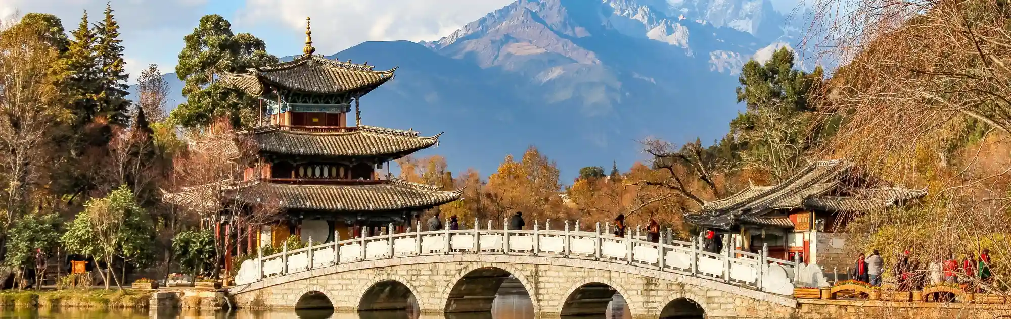 A scenic view of lijiang old town
