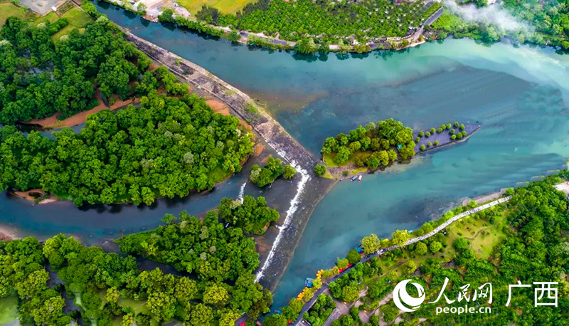 A scenic view of lingqu canal