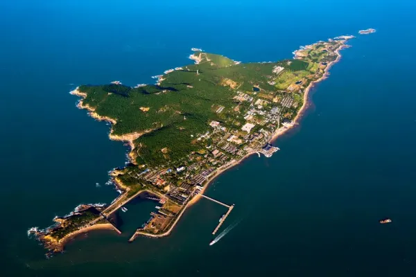 A scenic view of Liugong Island