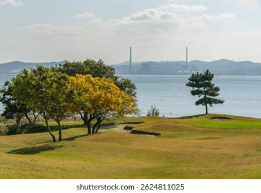 A scenic view of Liugong Island