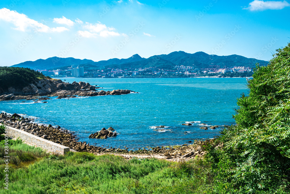A scenic view of Liugong Island