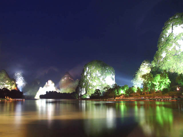 A scenic view of liuzhou liu sanjie tomb