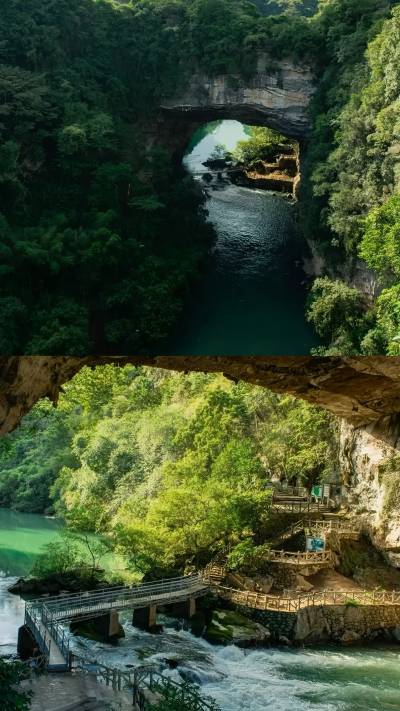 A scenic view of liuzhou lotus cave