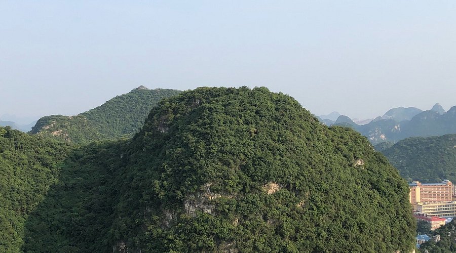 A scenic view of liuzhou yufeng mountain