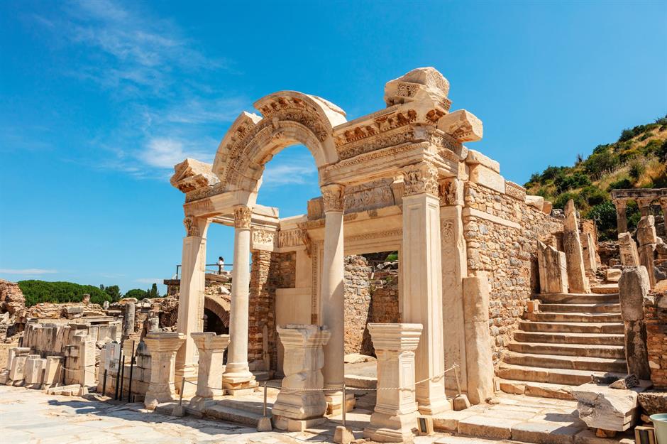 A scenic view of Liye Ancient City Ruins