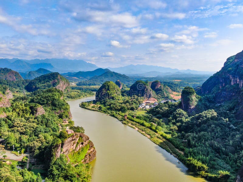 A scenic view of Longhu Mountain