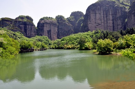 A scenic view of Longhu Mountain