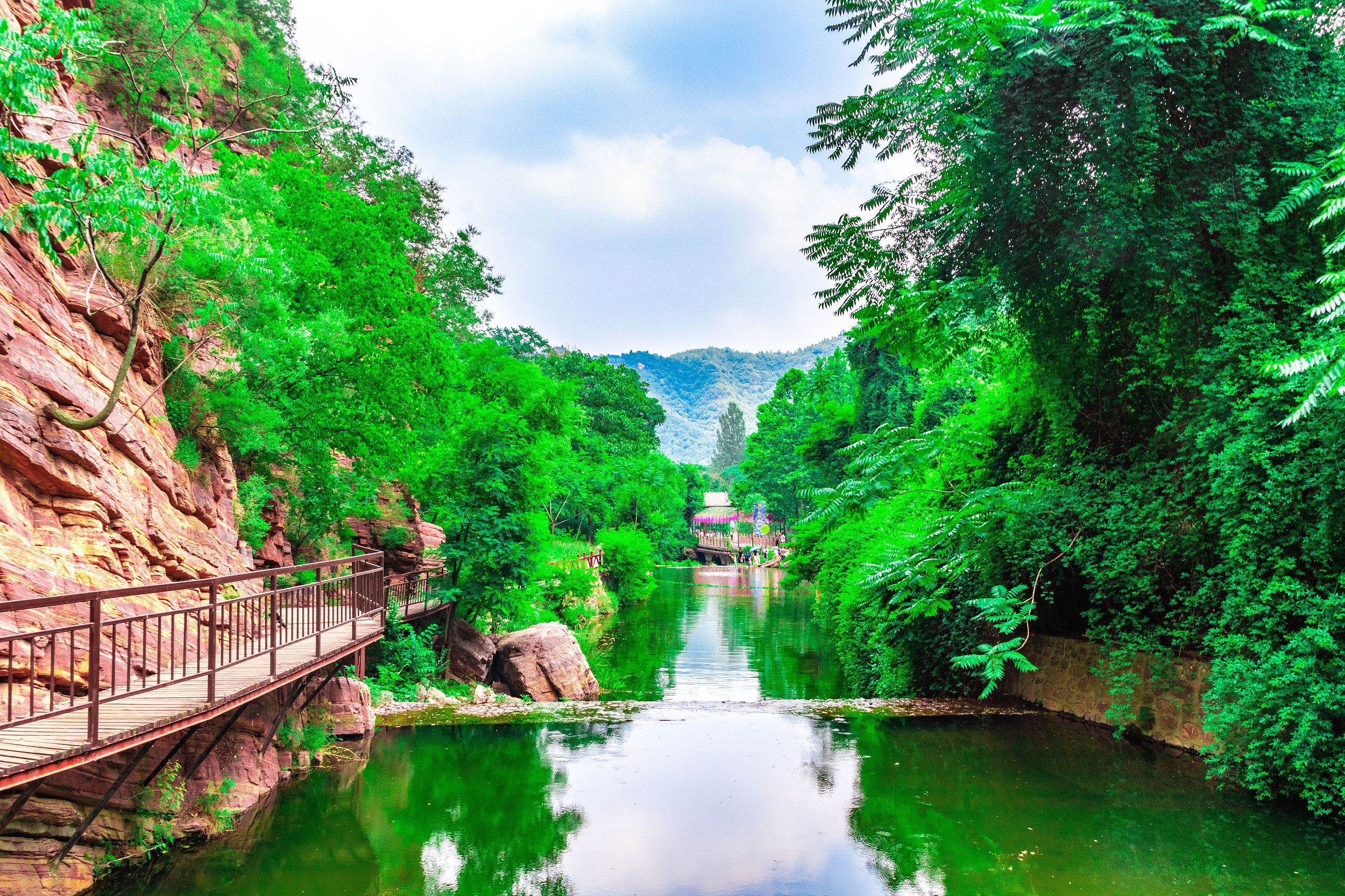 A scenic view of Longtan Grand Canyon