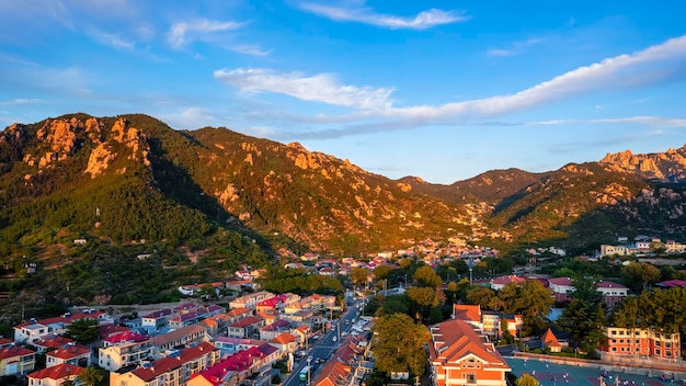 A scenic view of longtan_mountain_city