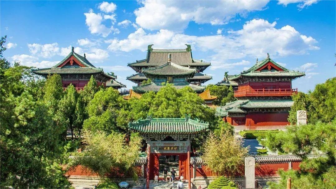 A scenic view of Longxing Temple Heritage
